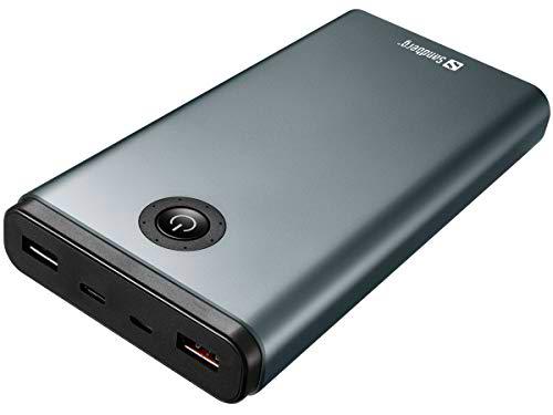 Sandberg Powerbank USB-C PD 65W 20800 batería externa Negro Ión de litio 20800 mAh