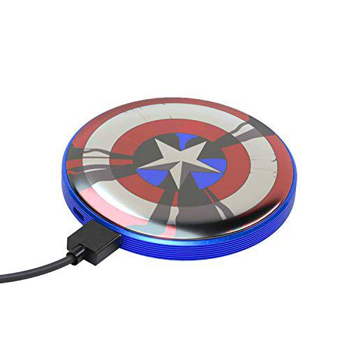 Tribe Power Bank 4000 mAh Captain America - Cargador de batería portátil Universal Original Marvel Avengers, PBR21601