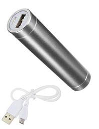 Shot Case Batería Externa para Huawei Mate 20 Universal Power Bank 2600 mAh con Cable USB y Micro USB de Emergencia para teléfono (Plata)