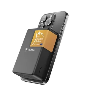 VARTA Batería Externa 10.000mAh, Power Bank inalámbrico magnético