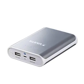 Varta Power Bank - Batería Externa (10400 mAh, 2 Puertos USB 1.0 A y 2.4 A