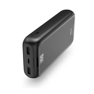 Hama | Power Bank Performance-20 20.000 mAh USB-C + 2 USB-A | Gran capacidad con carga rápida y 3 salidas para alimentar varios dispositivos durante más tiempo