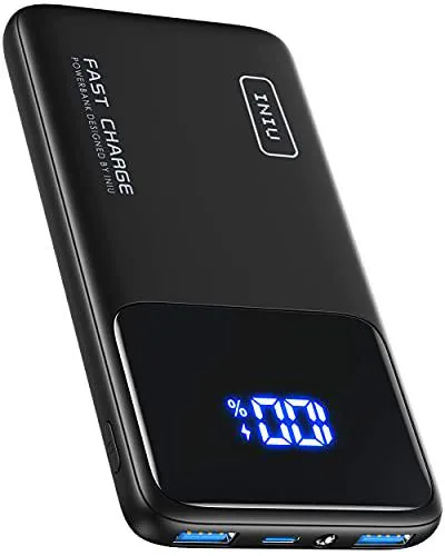 INIU Power Bank, 22.5W PD3.0 QC4.0 10500mAh Bateria Externa Carga Rapida