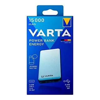 Power Bank 15.000mAh, 100/240V, Dimensiones 74x21x138mm