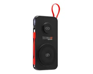 Technaxx Cargador Portátil Inalámbrico 3 en 1 de 10000 mAh