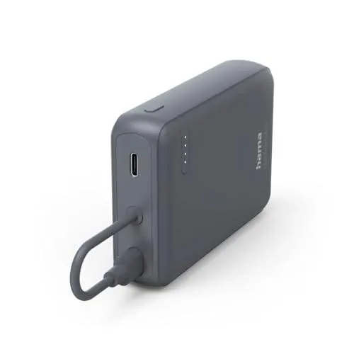 Hama Paquete de alimentación Travel con Cable, 10000 mAh