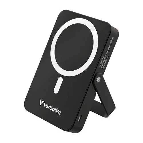 Verbatim Charge 'n' Go MagSafe - Batería Externa magnética de 10.000 mAh Negro 15 W PD 20 W de Carga rápida