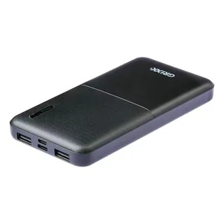 Grixx Batería Externa de 10.000 mAh, 2 Puertos USB-A de Salida