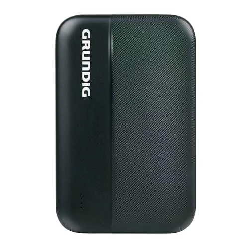 Grundig Powerbank 5000mAh - Batería Externa con 2 x USB y 1 x USB-C