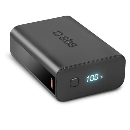 SBS - Batería Externa Powerbank 20000mAh - Power Delivery LCD