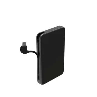 ZAGG mophie Powerstation Plus Mini Power Bank, batería portátil de 5000 mAh con Cables USB-C y Lightning