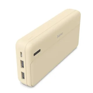 Hama | Power Bank 20000 mAh Carga rápida 2 USB-A | Batería externa de 20000 mAh con 2 puertos USB-A