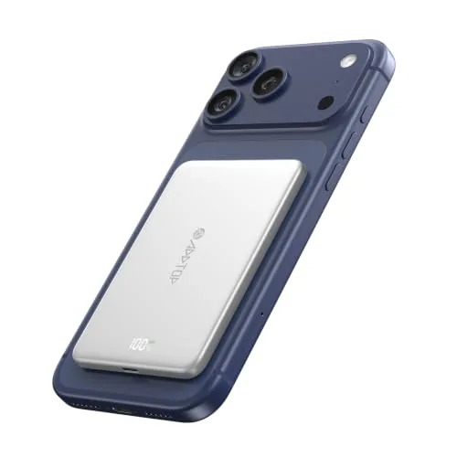 A ADDTOP Ultra Slim Magnético Power Bank, 20 W Inalámbrico Carga Rapida Bateria Externa 5000mAh