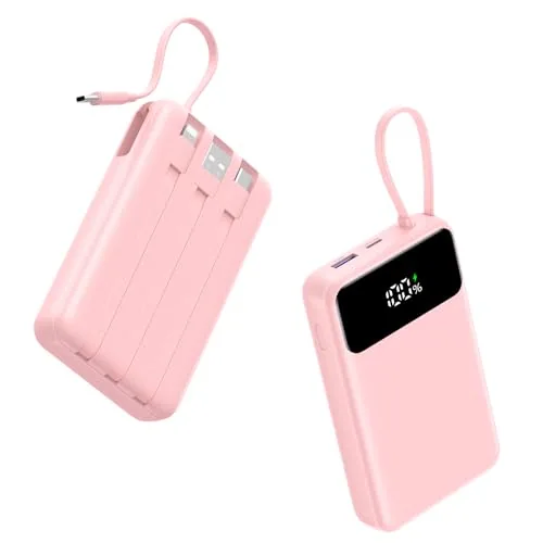 A ADDTOP 20000mAh Bateria Externa con 4 Cables, Carga Rapida 22.5W