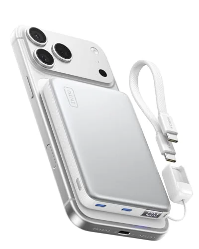 INIU para MagSafe Power Bank 25W Qi2.2 10000mAh Ca de INIU en Inalámbrico