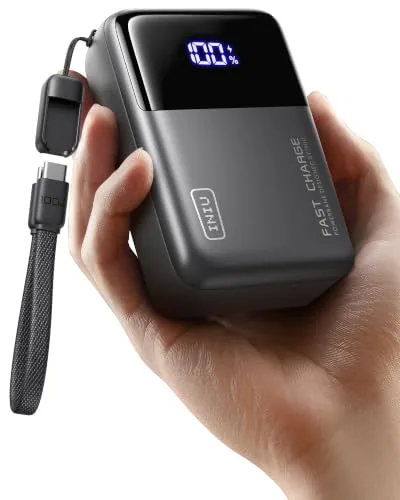 INIU Banco de energía de Carga rápida de 100 W, el Cargador portátil más pequeño de 25000 mAh de Alta Capacidad