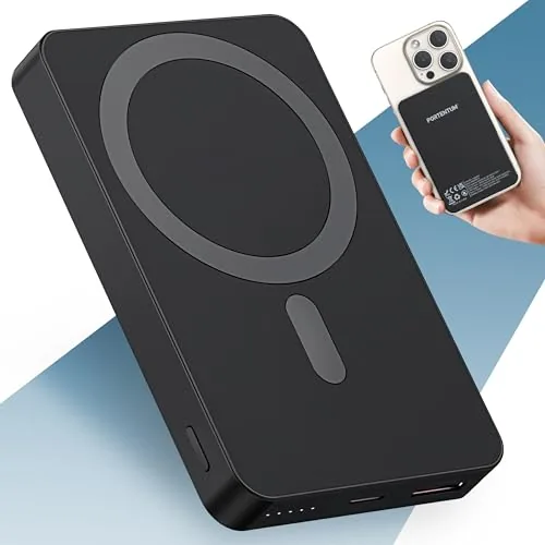 PORTENTUM Power Bank para MagSafe 10000 mAh Ultrafina 14 mm de PORTENTUM en Inalámbrico
