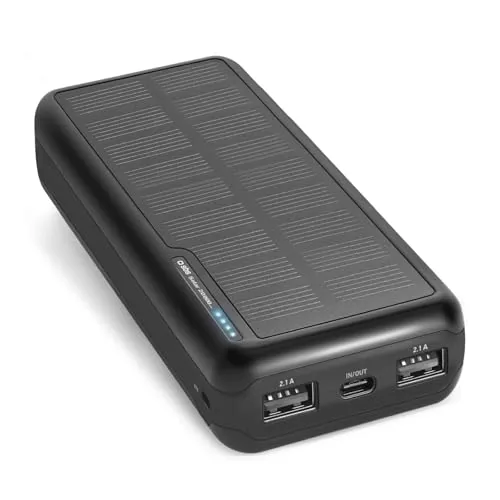 SBS Solar PowerBank, 20000 mAh, Power Bank con Panel Solar de SBS en Inalámbrico