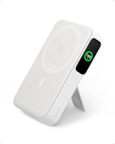 Anker MagGo Power Bank, Qi2 - Cargador portátil Compatible con MagSafe de 15 W