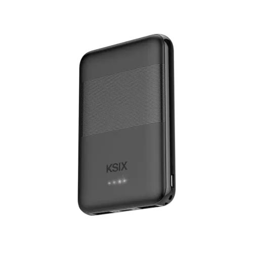 Batería Externa Power Bank Ksix, 5.000mAh, 10W + Cable USB A