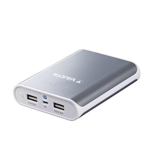 Varta Power Bank - Batería Externa (10400 mAh, 2 Puertos USB 1.0 A y 2.4 A