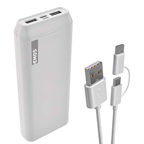 Emos Alpha - Batería Externa de 20000 mAh con diseño Fino