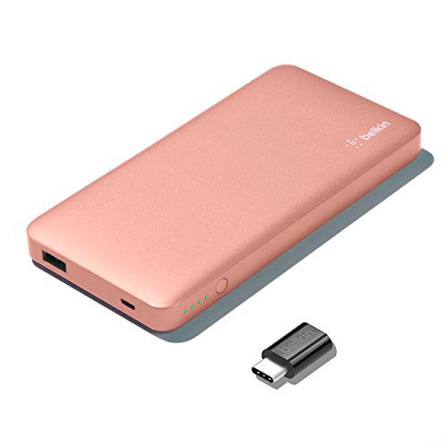 Belkin Pocket Power Bank - Batería Externa de 5000mAh + Adaptador de USB-C a Micro-USB (USB Type C