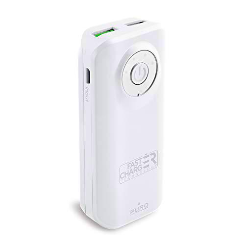 Puro FCBB40C3WHI - Batería Externa Fast Charger, Color Blanco