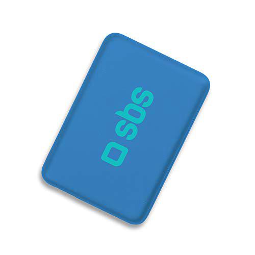 SBS - Batería Externa (4000 mAh, 1 Puerto USB y 1 Salida de 1 A), Color Azul