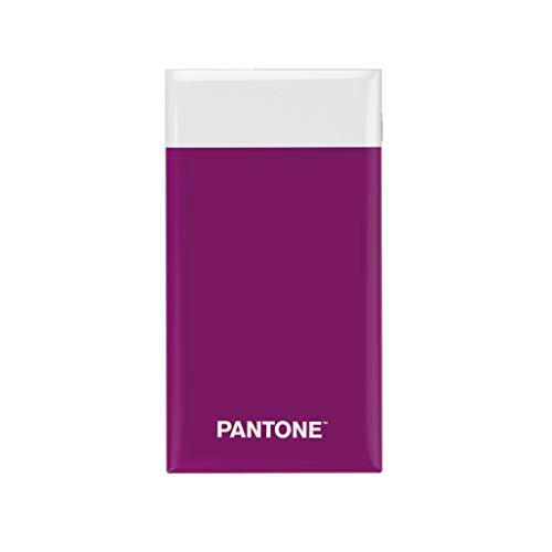 Balvi Batería 6000mAh Pantone Color púrpura Carga rápida Indicador de Carga LED con Cable USB DC5V Entrada 2,1A