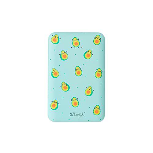 Wondee Mr Wonderful Avocados - Cargador portátil, 5.000 mAh con 2 Puertos Compatible con Smartphones