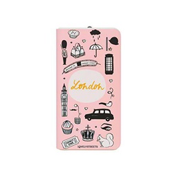 Lovely Streets Powerbank de 4.000 mAh color Rosa con Ilustraciones de Cosas Típicas de Londres