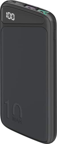 Goobay 53936 QC 3.0 Powerbank 10.000mAh con función de Carga rápida/Batería Externa/Power Bank para Smartphone y Tablet/Cargador Powerpack con 2 Puertos USB-A