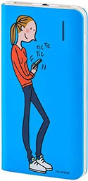 Soledad Powerbank de 4.000 mAh de Color Azul; Capacidad de 2 a 3 Cargas