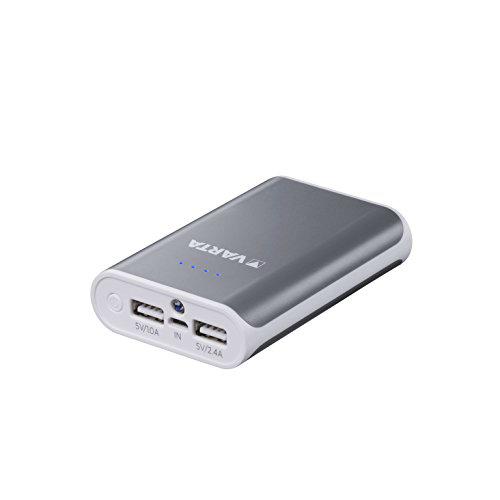 Varta Power Bank - Batería e x terna (6000 mAh, 2 Puertos USB 1.0 A y 2.4 A