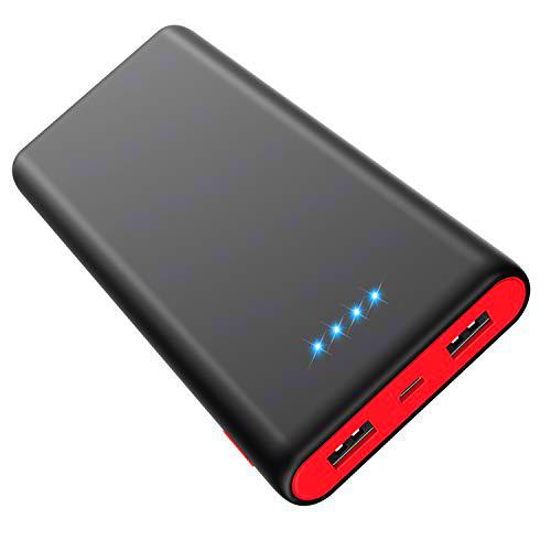 HETP HX-Y8 - Batería Externa de 25800 mAh, Cargador portátil con 2 Puertos USB de Salida de Carga simultánea para iPhone