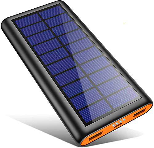 HETP - Cargador Solar portátil (26800 mAh, 2 Salidas