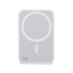 Bateria Externa Universal Magnética Power Bank Qi 5000 mAh Cool Blanco