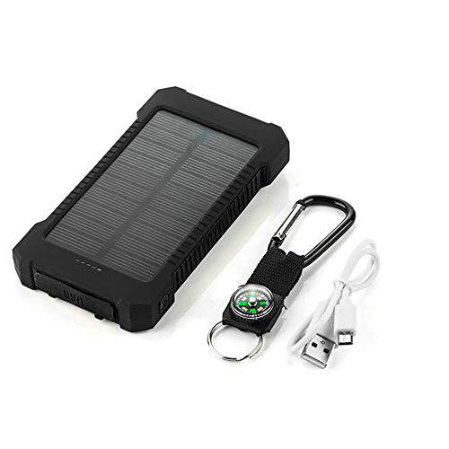 Batería Externa Solar para Google Pixel 3A XL Smartphone Tablet Cargador Universal Power Bank 4000 mAh 2 Puertos USB