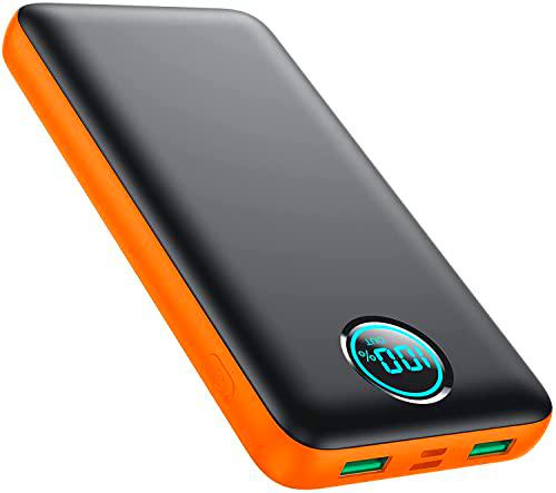 iPosible Batería Externa 26800mAh Power Bank Ultra Capacidad Cargador Portátil Móvil con 2 Puertos USB y Pantalla LCD Batería Externa Movil para Android Smartphones Tabletas y Más