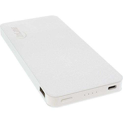 InLine - Batería Externa USB (10.000 mAh), Color Plateado