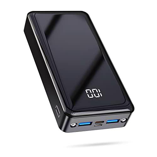 Batería Externa Carga Rapida 24000mAh Power Bank USB C con PD 22.5W 3 Salida y 2 Entrada Cargador Movil Portatil de Gran Capacidad Compatible con Linterna para iPhone Samsung iPad Tablet etc