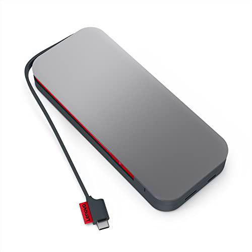 Lenovo Go [PowerBank] USB-C - Batería Externa para portátil (20.000 mAh), Color Gris