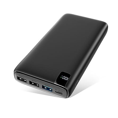 A ADDTOP Batería Externa 26800mAh, 22.5W Power Bank USB C PD Cargador Portátil Carga Rápida con Pantalla LCD y 4 Outputs para Smartphones