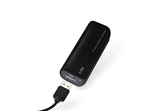 SBS BATERIA PORTATIL C/CABLE MICRO USB 2.2A NEGRO