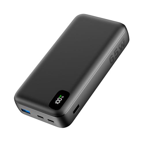 A ADDTOP Power Bank Bateria Externa - 20000mAh PD 65W Carga Rapida USB C Cargador Portatil y 3 Puertos para Laptop MacBook DELL XPS iPhone iPad Samsung Switch