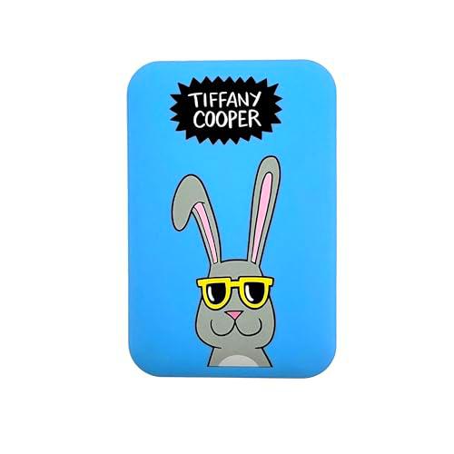 WONDEE Tiffany Cooper - Cargador portátil, batería Externa de 10,000 mAh Conejo Divertido con 3 Puertos de Carga [2USB y 1 USB C]