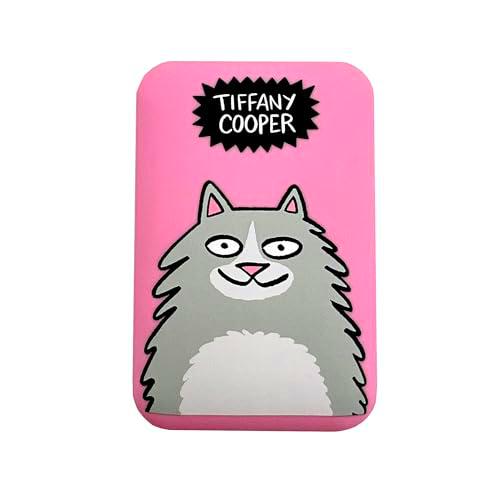 WONDEE Tiffany Cooper - Cargador portátil, batería Externa de 10,000 mAh Gato Divertido con 3 Puertos de Carga [2 USB y 1 USB C]