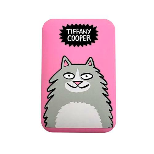WONDEE Tiffany Cooper - Cargador portátil, batería Externa de 10,000 mAh Gato Divertido con 3 Puertos de Carga [2 USB y 1 USB C]