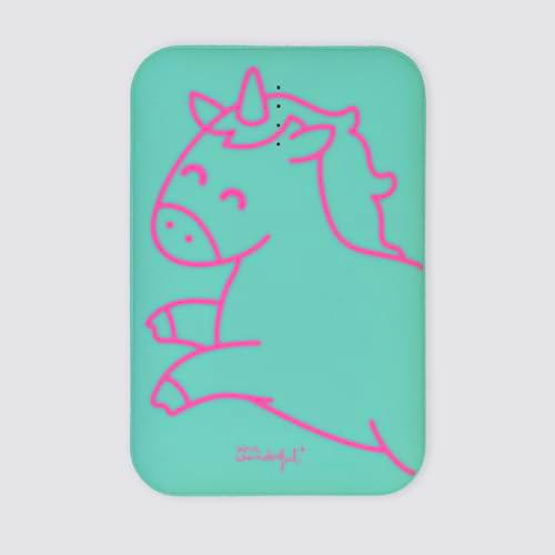 Wondee Mr Wonderful - Cargador portátil, batería Externa de 10,000 mAh Unicornio Divertido con 3 Puertos [2 USB y 1 USB C]